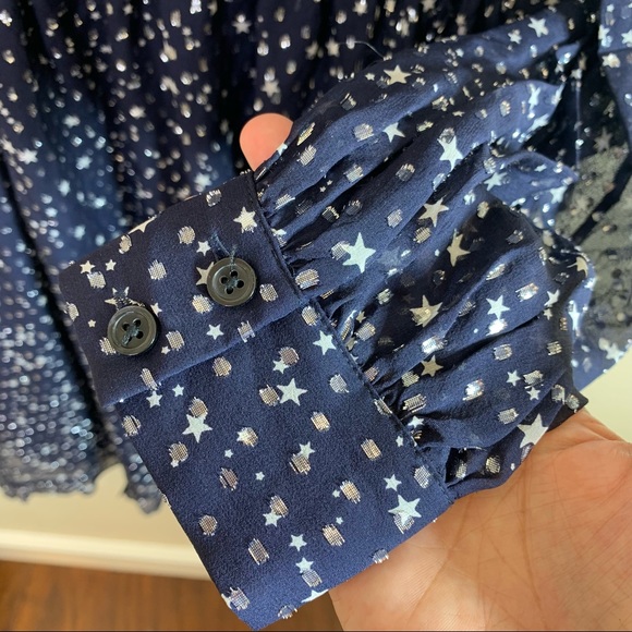 Kate Spade Night Sky Dot Ruffle Fit & Flare Dress - Picture 7 of 10